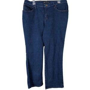 Lee Relaxed Fit Straight Leg Jeans Dark Wash Blue Denim 16W Petite cowgirl